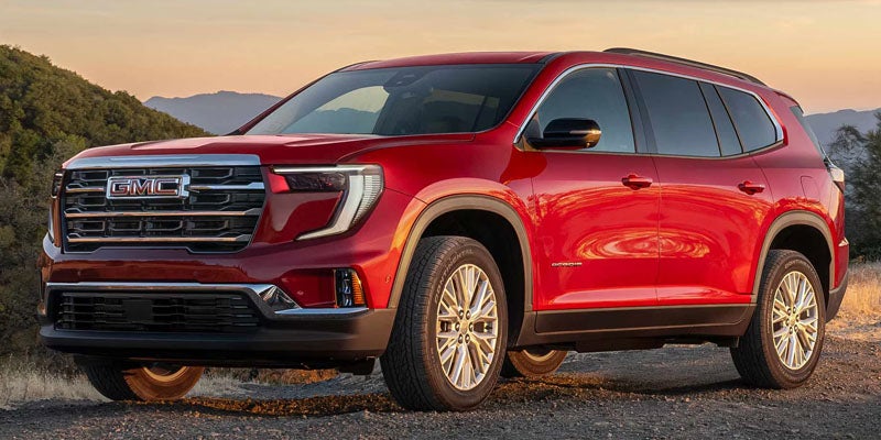 2026 GMC Acadia in red colour